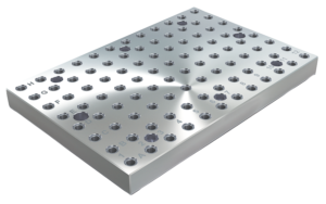 Baseplates, grey cast iron with grid holes Baseplates, grey cast iron with grid holes