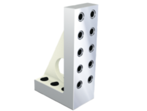 Angle plates, grey cast iron, narrow with grid holes Angle plates, grey cast iron, narrow with grid holes
