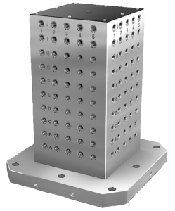 Workholding cubes, grey cast iron with grid holes Workholding cubes, grey cast iron with grid holes