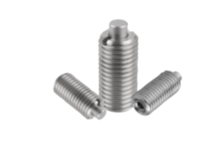Spring plungers with hexagon socket and flattened thrust pin, stainless steel Spring plungers with hexagon socket and flattened thrust pin, stainless steel