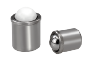 Spring plungers smooth version, stainless steel Spring plungers smooth version, stainless steel