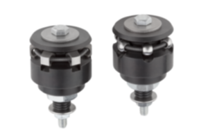 Centring clamps with ball or hexagon segments Centring clamps with ball or hexagon segments