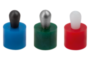 Lateral spring plungers with plastic spring Lateral spring plungers with plastic spring