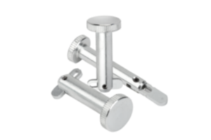 Locking pins, steel with folding latch Locking pins, steel with folding latch