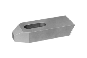 Clamp straps stepped-heel, steel or aluminium Clamp straps stepped-heel, steel or aluminium