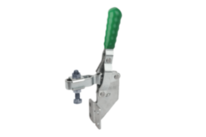 Toggle clamps vertical with angled foot Toggle clamps vertical with angled foot