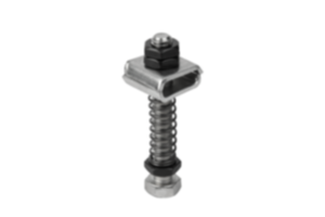 Thrust spindles spring mounted Thrust spindles spring mounted