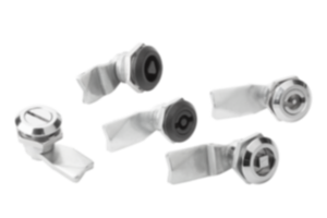 quarter-turn lock, zinc housing and actuator, chromium-plated or black powder-coated quarter-turn lock, zinc housing and actuator, chromium-plated or black powder-coated