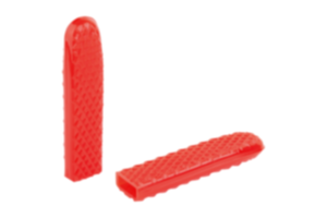 Plastic grips, rectangular with rectangular opening Plastic grips, rectangular with rectangular opening