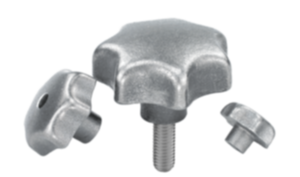 Star grips grey cast iron, DIN 6336 Star grips grey cast iron, DIN 6336