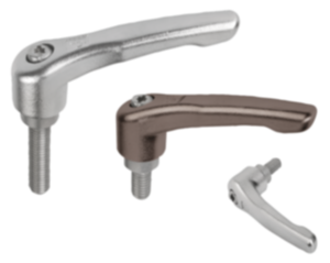 Rękojeści nastawne ze stali nierdzewnej, polerowane elektrolitycznie lub piaskowane, z gwintem zewnętrznym, wstawka gwintowana ze stali nierdzewnej - inch Rękojeści nastawne ze stali nierdzewnej, polerowane elektrolitycznie lub piaskowane, z gwintem zewnętrznym, wstawka gwintowana ze stali nierdzewnej - inch