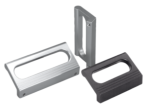 Ledge handles, aluminium  Ledge handles, aluminium