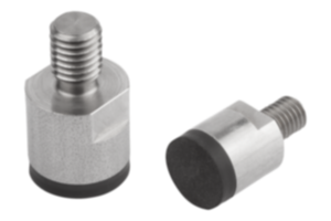 Magnesy z trzpieniem gwintowanym z NdFeB, powierzchnia przylegająca gumowana Magnesy z trzpieniem gwintowanym z NdFeB, powierzchnia przylegająca gumowana