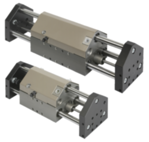 Linear modules pneumatic with three round guides Linear modules pneumatic with three round guides