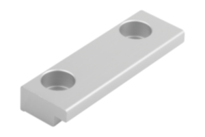 Clamping rails for linear actuator with ball screw drive Clamping rails for linear actuator with ball screw drive