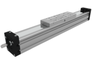 Linear actuator with ball screw drive and profile guide rail Linear actuator with ball screw drive and profile guide rail