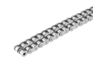 Łańcuch rolkowy podwójny ze stali nierdzewnej z wygiętymi ogniwami, DIN ISO 606