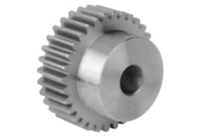 Spur gears in steel, module 1.5 toothing milled, straight teeth, engagement angle 20° Spur gears in steel, module 1.5 toothing milled, straight teeth, engagement angle 20°