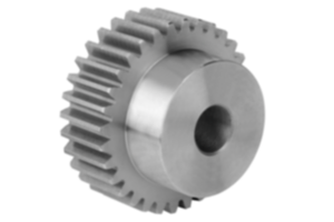 Spur gears in steel, module 1.5 toothing milled, straight teeth, engagement angle 20°