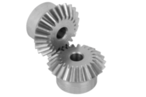 Bevel gears in steel, ratio 1:1 toothing milled, straight teeth, engagement angle 20° Bevel gears in steel, ratio 1:1 toothing milled, straight teeth, engagement angle 20°