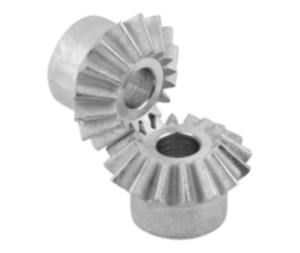 Bevel gears, zinc, ratio 1:1 cast, straight teeth, engagement angle 20° Bevel gears, zinc, ratio 1:1 cast, straight teeth, engagement angle 20°