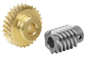 Worm gears, right-hand centre distance 17 mm