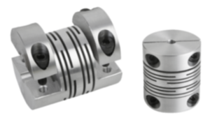 Beam couplings aluminium with detachable clamp hubs Beam couplings aluminium with detachable clamp hubs