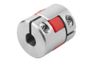 Elastomer dog couplings with clamp hubs, stainless steel Elastomer dog couplings with clamp hubs, stainless steel