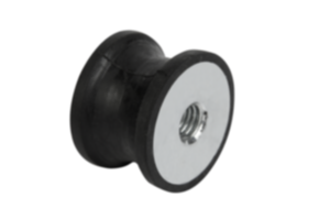 Rubber buffers steel type CT tapered with internal thread both sides Rubber buffers steel type CT tapered with internal thread both sides