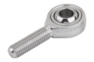 Rod ends with plain bearing external thread, stainless steel, DIN ISO 12240-1 maintenance-free Rod ends with plain bearing external thread, stainless steel, DIN ISO 12240-1 maintenance-free