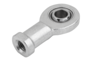 Rod ends with plain bearing, internal thread, narrow head, DIN ISO 12240-1 maintenance-free
