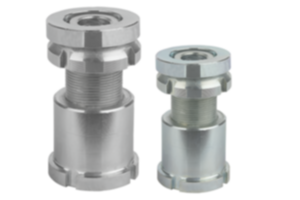 Elementy poziomujące nastawne, ze stali lub stali nierdzewnej, z podkładką wahliwą Elementy poziomujące nastawne, ze stali lub stali nierdzewnej, z podkładką wahliwą
