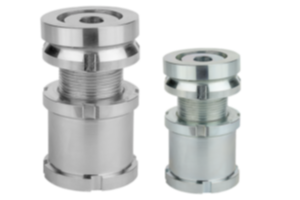 Elementy poziomujące nastawne, ze stali lub stali nierdzewnej, z podkładką wahliwą i przeciwnakrętką Elementy poziomujące nastawne, ze stali lub stali nierdzewnej, z podkładką wahliwą i przeciwnakrętką