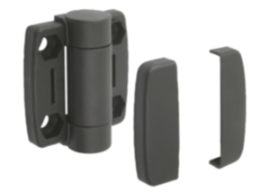 Hinges plastic, with adjustable friction Hinges plastic, with adjustable friction