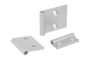 Hinge halves aluminium, on-frame Hinge halves aluminium, on-frame