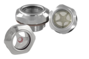 Oil level sight glasses, aluminium Oil level sight glasses, aluminium