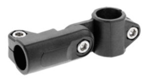 Tube clamps swivel, plastic Tube clamps swivel, plastic