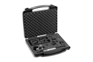 Clamping component set for fixating for optical measuring processes Clamping component set for fixating for optical measuring processes