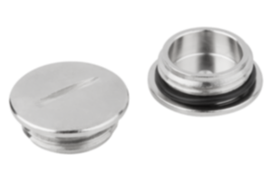 Screw plugs brass, round Screw plugs brass, round