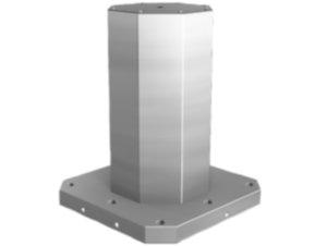 Clamping towers, grey cast iron, 8-sided, with pre-machined clamping faces Clamping towers, grey cast iron, 8-sided, with pre-machined clamping faces