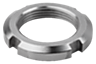 Nakrętki okrągłe rowkowe ze stali, DIN 70852